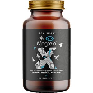 BrainMax Magtein®, Horčík L-Treonát, 90 rastlinných kapsúl Magnesium L-Threonate, zdravie mozgu, upokojenie a výživa neurónov, pre lepší spánok a myseľ