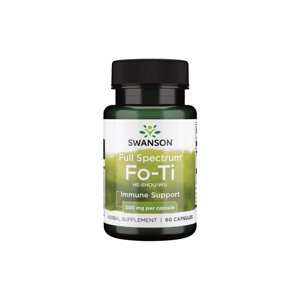 Swanson Fo-Ti, Rdesno mnohokveté, 500 mg, 60 kapsúl Výživový doplnok