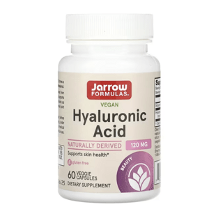 Jarrow Formulas Jarrow Formulas, Hyaluronic Acid, kyselina hyaluronová, 120 mg, 60 kapsúl
