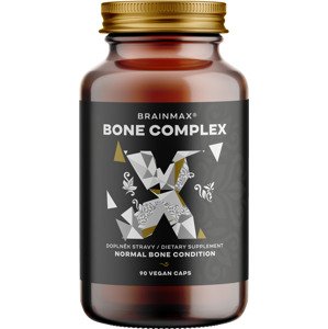 BrainMax Bone Complex, podpora zdravia kostí, 90 rastlinných kapsúl Patentovaná forma vápniku MCHCal™ s bórom, vitamínom C, D3 a K2 pre zdravie kostí