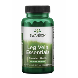 Swanson Leg Vein Essentials, podpora žíl a ciev, 60 rastlinných kapsúl Výživový doplnok