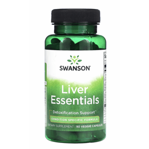 Swanson Liver Essentials, podpora pečene, 90 rastlinných kapsúl Výživový doplnok