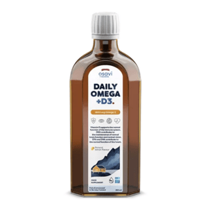 Osavi Daily Omega 3, omega 3 1600 mg + vitamín D3, citrónová príchuť, 250 ml