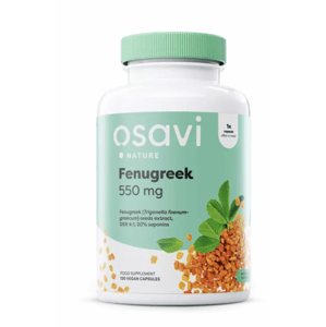 Osavi Fenugreek, senovka grécka, 550 mg, 60 rastlinných kapsúl