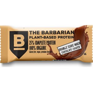 The Barbarian Proteinová Tyčinka Organic Chocolate Coated Double Choc & Maca, 68 g Proteín Bar