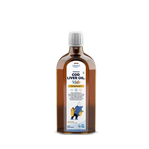 Osavi Norwegian Cod Liver Oil Kids, Omega 3 Norský olej z tresčích jater, pro děti, citrón, 500 mg, 250 ml doplnok stravy