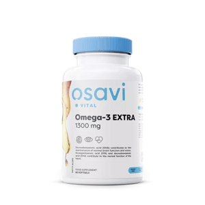 Osavi Omega-3 EXTRA, citrón, 1300 mg, 60 kapsúl doplnok stravy