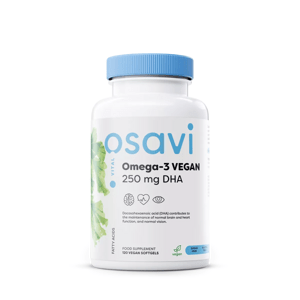 Osavi Omega-3 VEGAN, 250 mg DHA, 120 rastlinných kapsúl doplnok stravy