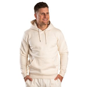 BrainMax unisex béžová mikina s kapucňou, BIO bavlna Veľkosť: M