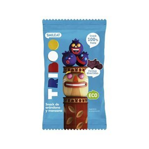 Smileat BIO 100% ovocné mäkké cukríky, jablko a čučoriedky, 25g