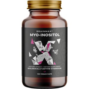 BrainMax Myo-Inositol, 100 rastlinných kapsúl Myo-inositol na podporu hormonálnej rovnováhy u žien, 100 dávok, doplnok stravy