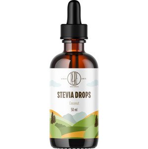 BrainMax Pure Stevia drops, rôzne druhy, 50 ml Príchuť: Kokos
