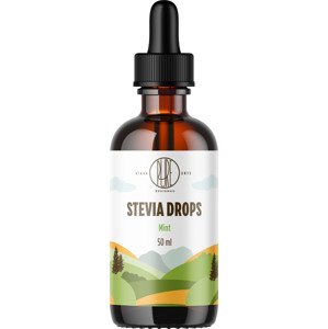 BrainMax Pure Stevia drops, různé druhy, 50 ml Príchuť: Máta