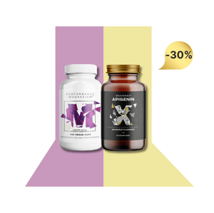 Performance Magnesium®, 1000 mg, Horčík 200 mg, 100 vegan kapsúl + BrainMax Apigenin, 300 mg, 60 kapsúl