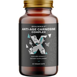 BrainMax Anti-Age Carnosine complex, karnosin komplex, 60 kapslí Patentovaný kreatín Creapure® v citrónových tabletách s glukózou, doplnok stravy