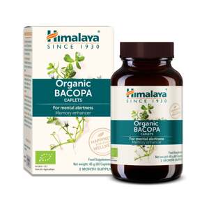 Himalaya Herbals Himalaya Organic Bacopa, Bakopa drobnolistá, 60 kapsúl Výživový doplnok