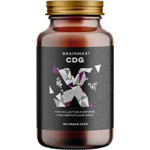 BrainMax CDG, 100 rastlinných kapsúl Calcium D-glukarát pre max detox účinok a rovnováhu, zberateľský predmet