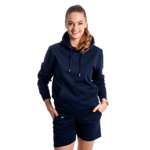 BrainMax unisex modrá mikina s kapucňou, BIO bavlna Velikost: M