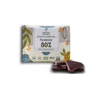 Cacao Crudo Raw Horká čokoláda 80%, BIO, 30 g *IT-BIO-006 certifikát