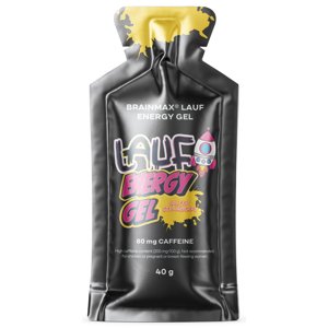 BrainMax LAUF Energy Gels, 40 g Príchuť: Slaná jahoda s kofeínom 40 g Palivo pre Váš výkon! Sacharidy a elektrolyty pre okamžitú a dlhotrvajúcu podporu!
