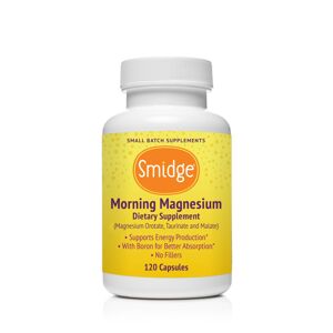 Smidge Morning Magnesium, 3 druhy horčíka, 120 rastlinných kapsúl Výživový doplnok