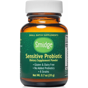 Smidge Sensitive Probiotiká v prášku, 3 miliardy CFU, 20 g Doplnok stravy