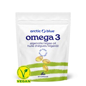 Arctic Blue Vegan Omega 3 Algae, 250 mg DHA, 60 kapsúl Výživový doplnok