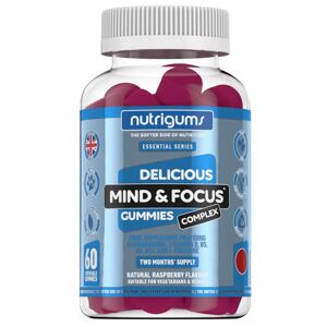 Nutrigums Mind & Focus Complex, podpora soustředění, 60 želé bonbónů Výživový doplnok