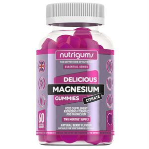 Nutrigums Magnesium Citrate, horčík citrát, 60 želé cukríkov Výživový doplnok