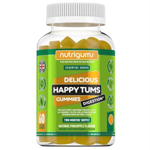 Nutrigums Happy Tums Digestion, podpora trávenia, 60 želé cukríkov Výživový doplnok
