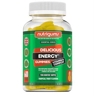 Nutrigums Energy Vitamín B Complex, 60 želé cukríkov Výživový doplnok