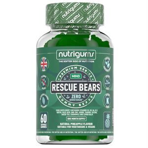 Nutrigums Rescue Bears, podpora pri strese, 60 želé cukríkov Výživový doplnok