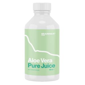 BrainMax Pure Aloe Vera Juice, BIO, 500 ml Nepasterizovaná, nesladená, čistá šťava s dužinou, *IT-BIO-008 certifikát