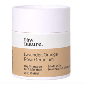 Raw Nature Dry Shampoo For Light Hair, Suchý šampón pre svetlé vlasy, 28 g