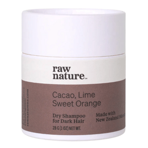 Raw Nature Dry Shampoo For Dark Hair, Suchý šampón pre tmavé vlasy, 28 g
