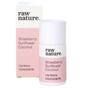 Raw Nature Raw Nature, Natural Lip Balm, Prírodný balzam na pery, Jahoda, 9 g