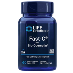 Life Extension Fast-C and Bio-Quercetin, vitamin C a kvercetin, 60 tablet