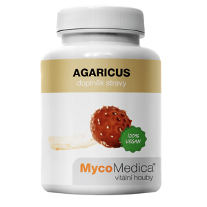 MycoMedica Agaricus, extrakt, 500 mg, 90 rastlinných kapsúl