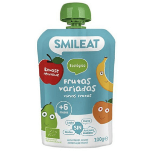 Smileat kapsička broskev, banán, jablko a hruška 6M+, BIO, 100 g