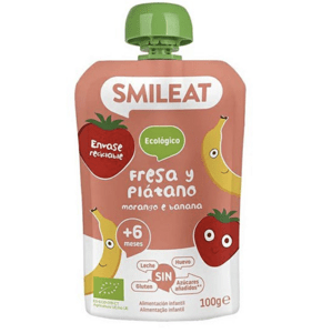 Smileat kapsička jahoda, banán a karotka 6M+, BIO, 100 g
