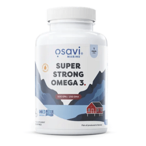 Osavi Super Strong Omega 3, 500 EPA / 250 DHA, 120 softgelových kapslí Výživový doplnok