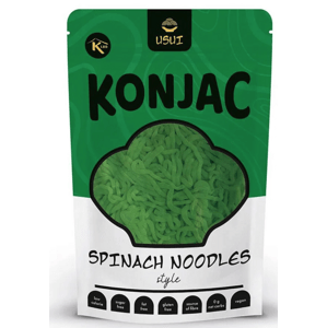 USUI Konjac, konjakové nudle se špenátem v nálevu, 270 g