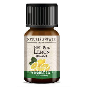 Nature's Answer Lemon Essential Oil, Citrón, esenciální olej, BIO, 15 ml
