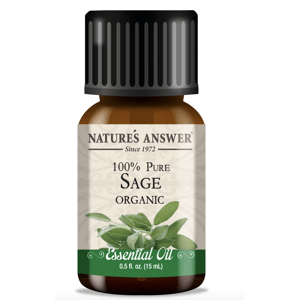 Nature's Answer Sage Essential Oil, Šalvěj lékařská, esenciální olej, BIO, 15 ml
