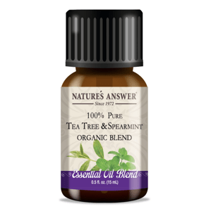 Nature's Answer Tea Tree & Spearmint Blend, Essential Oil, Tea Tree a Máta klasnatá, esenciální olej, BIO, 15 ml
