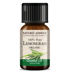 Nature's Answer Lemongrass Essential Oil, Citrónová tráva, esenciální olej, BIO, 15 ml