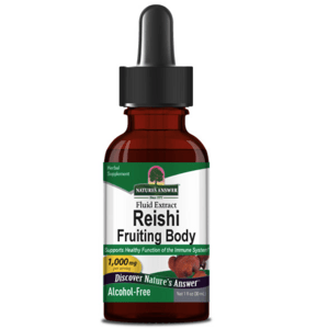 Nature's Answer Reishi Fruiting Body Fluid Extract, extrakt z plodnice Reishi, 30 ml