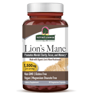 Nature's Answer Lion's Mane, extrakt z plodnice houby Lion's Mane, 1500 mg, 90 kapslí