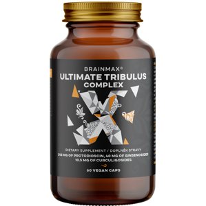 BrainMax Ultimate Tribulus Complex, 60 rostlinných kapslí Kombinácia 5 štandardizovaných extraktov s vysokým obsahom aktívnych látok, 30 dávok, doplnok stravy