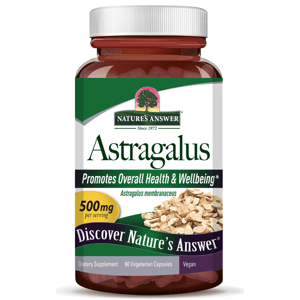 Nature's Answer Astragalus, extrakt z kořene, 500 mg, 60 kapslí